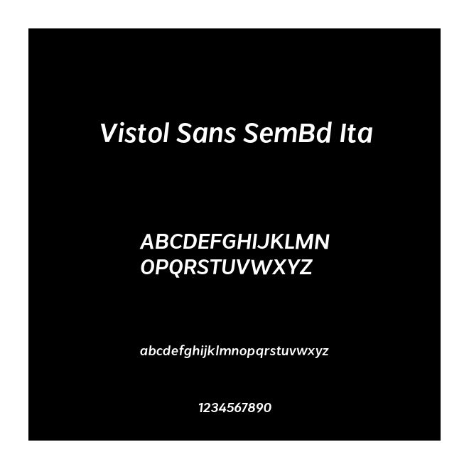 Vistol Sans SemBd Ita