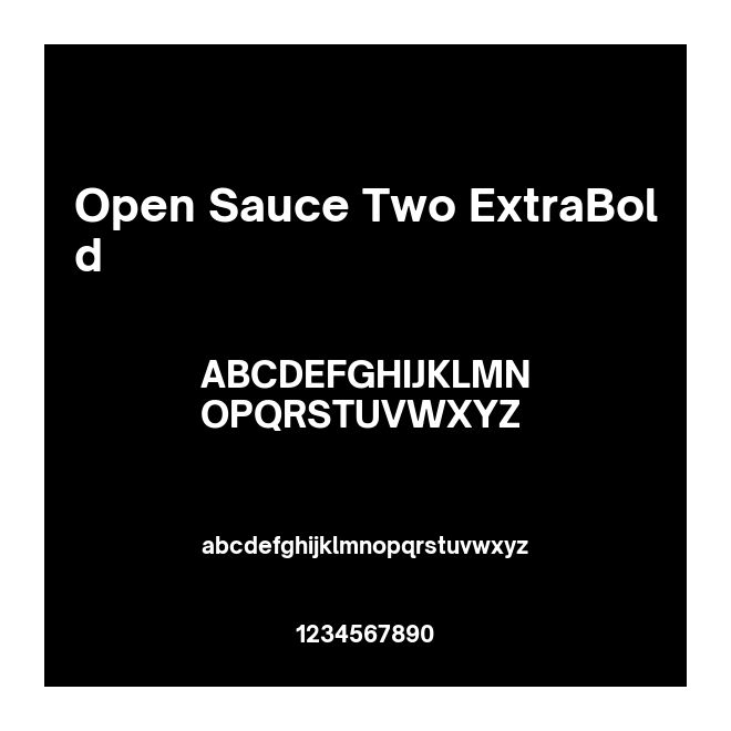 Open Sauce Two ExtraBold
