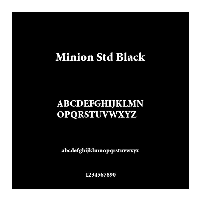 Minion Std Black