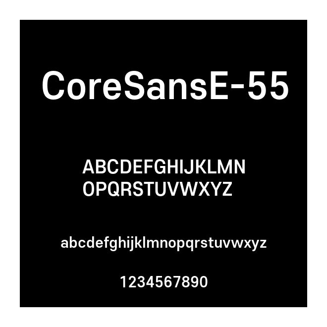 CoreSansE-55
