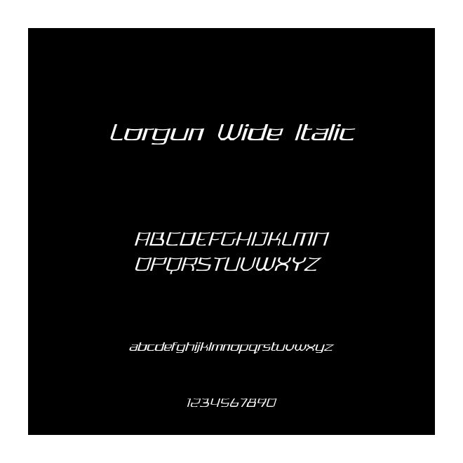 Lorgun Wide Italic