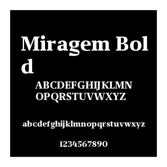 Miragem Bold