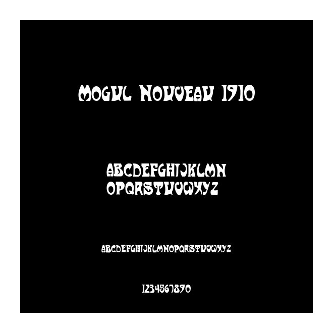 Mogul Nouveau 1910