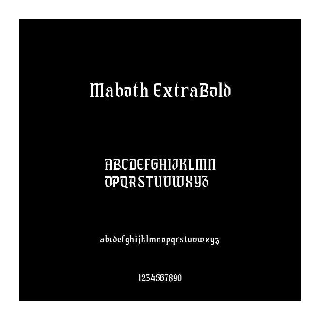 Maboth ExtraBold