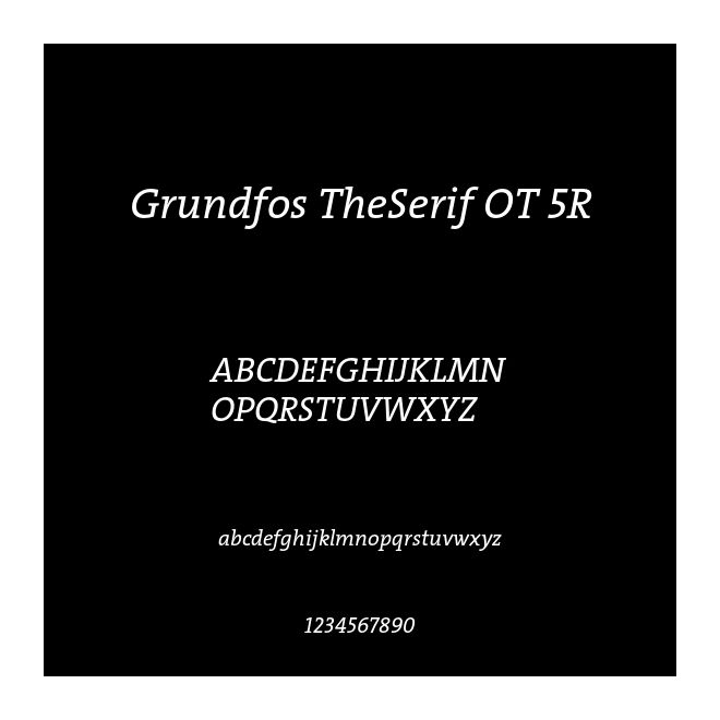 Grundfos TheSerif OT 5R