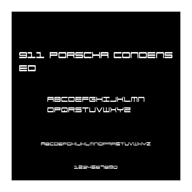 911 Porscha Condensed