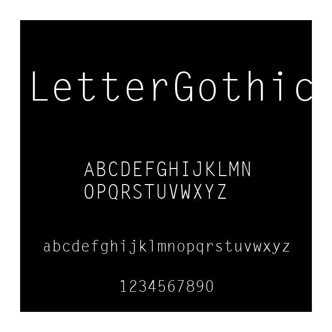 LetterGothic
