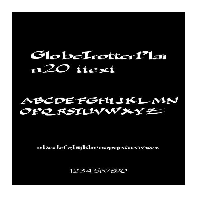 GlobeTrotterPlain20 ttext