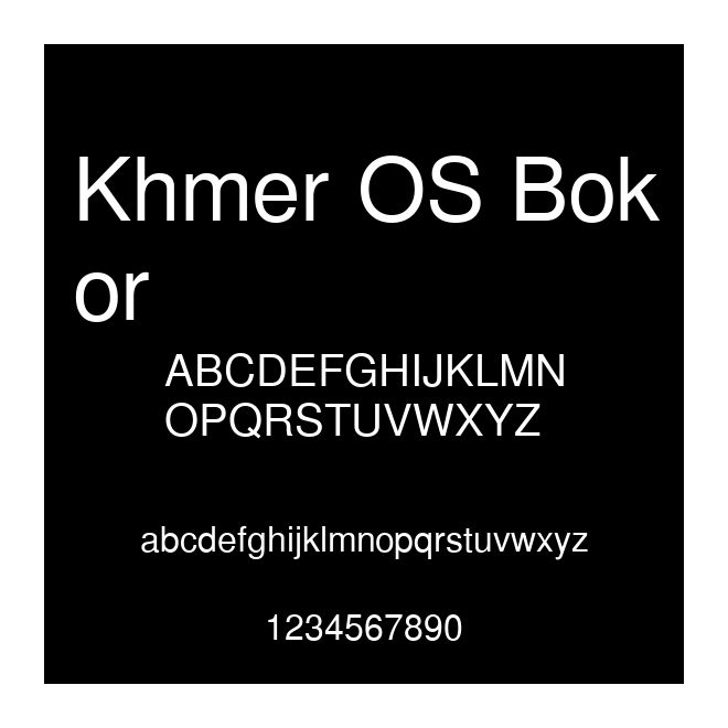 Khmer OS Bokor