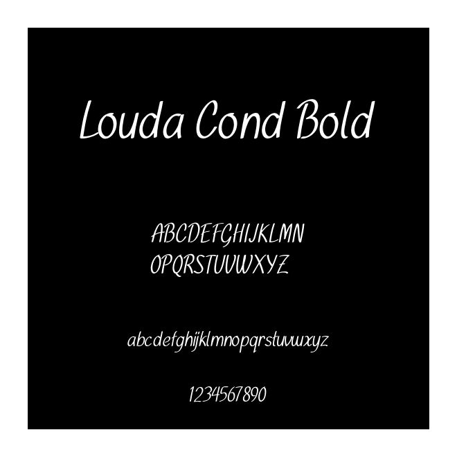 Louda Cond Bold