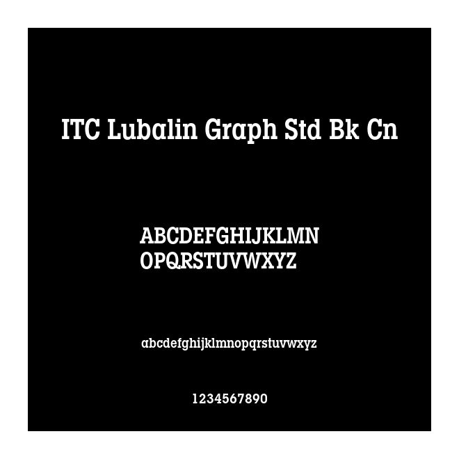 ITC Lubalin Graph Std Bk Cn