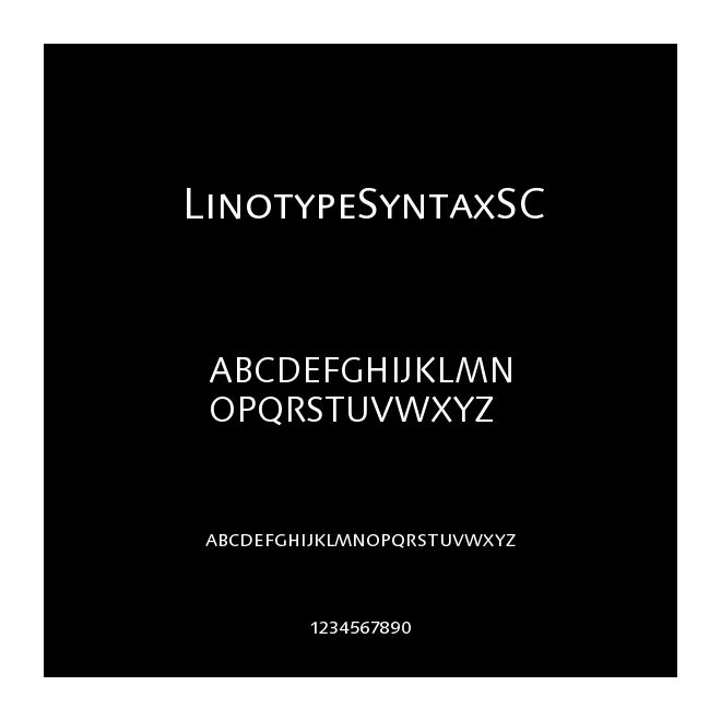 LinotypeSyntaxSC