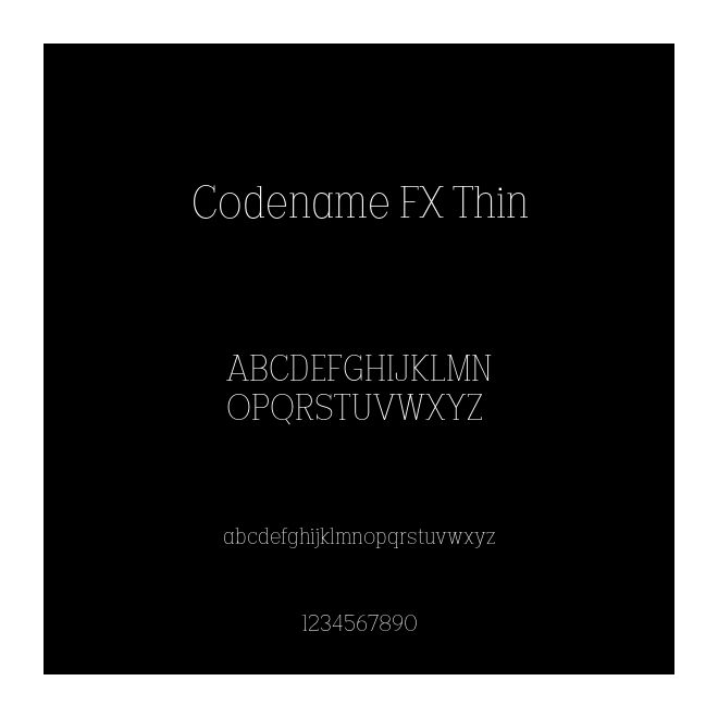 Codename FX Thin
