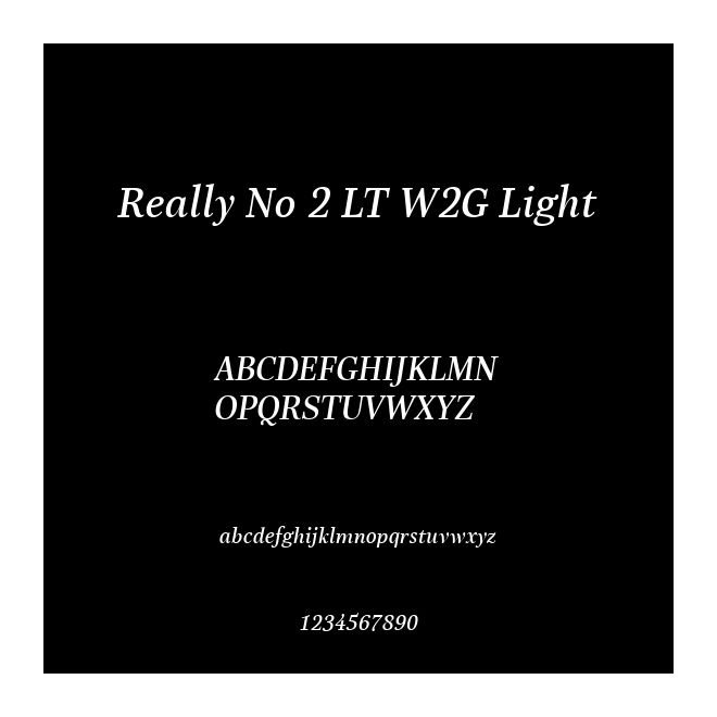 Really No 2 LT W2G Light