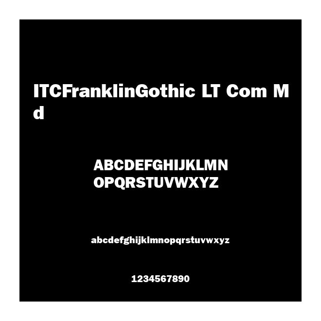 ITCFranklinGothic LT Com Md