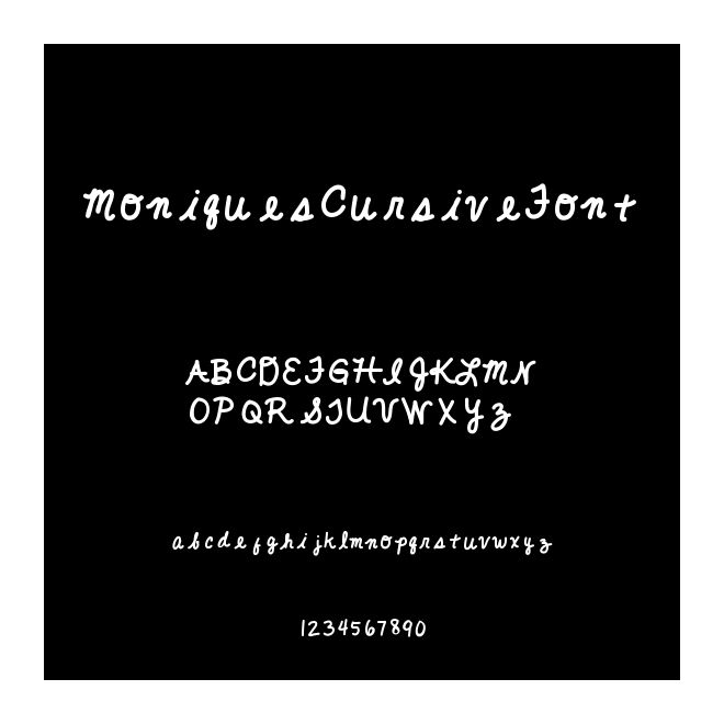 MoniquesCursiveFont