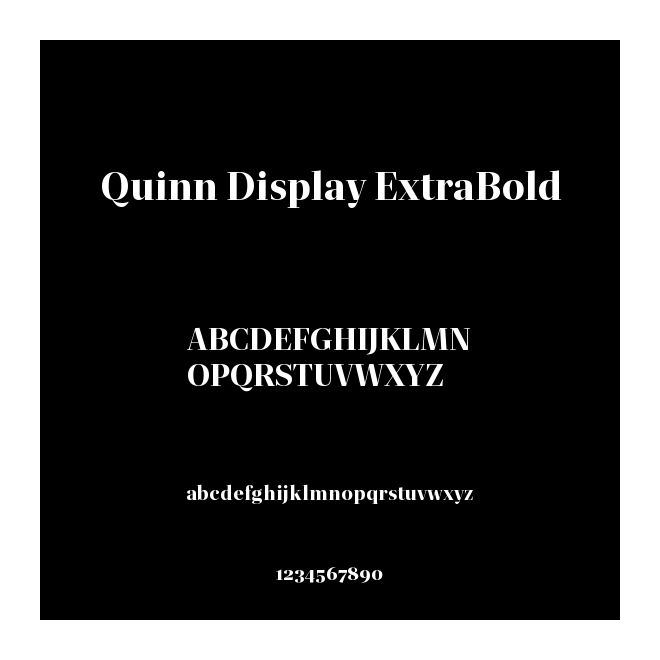 Quinn Display ExtraBold