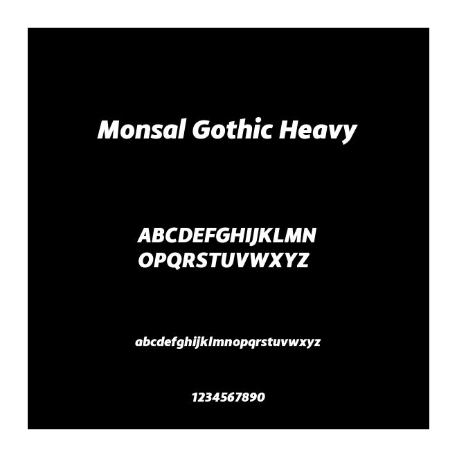 Monsal Gothic Heavy