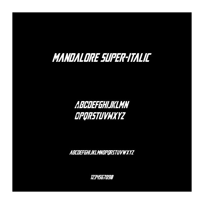 Mandalore Super-Italic