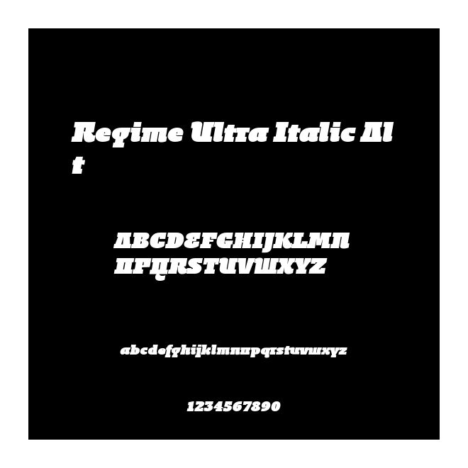 Regime Ultra Italic Alt