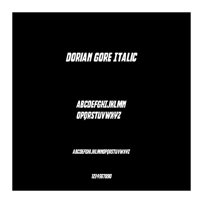 Dorian Gore Italic