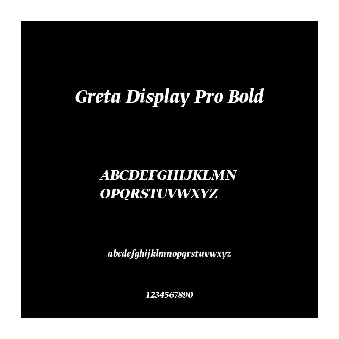 Greta Display Pro Bold