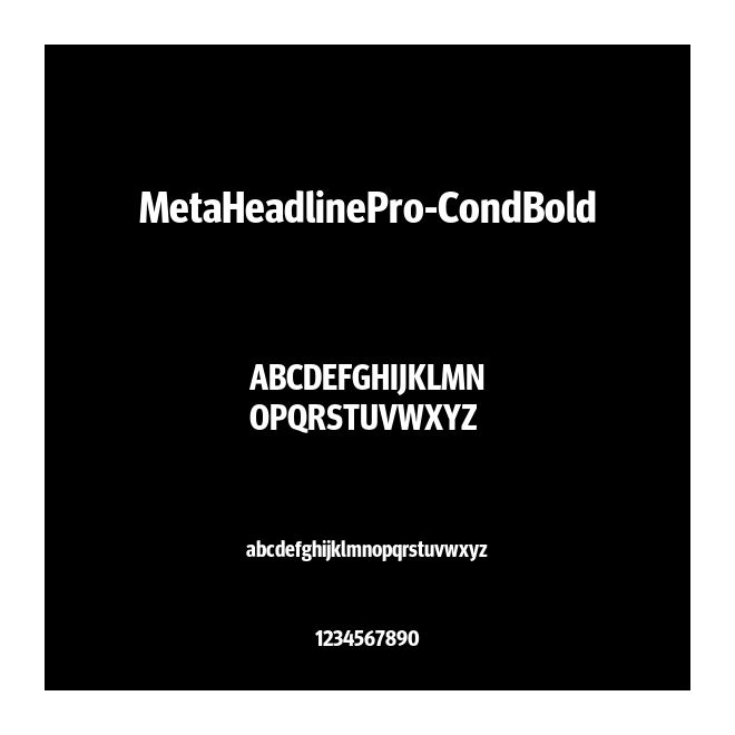 MetaHeadlinePro-CondBold