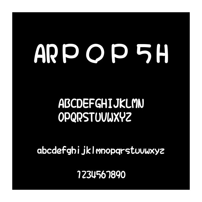 ARＰＯＰ５H