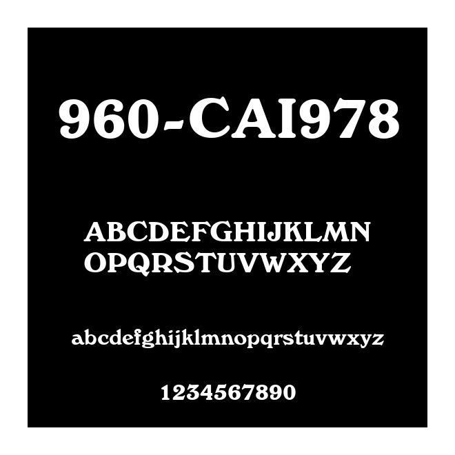 960-CAI978