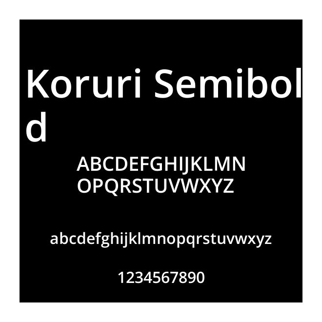 Koruri Semibold