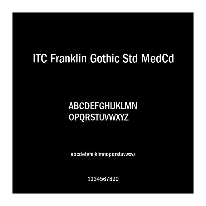 ITC Franklin Gothic Std MedCd