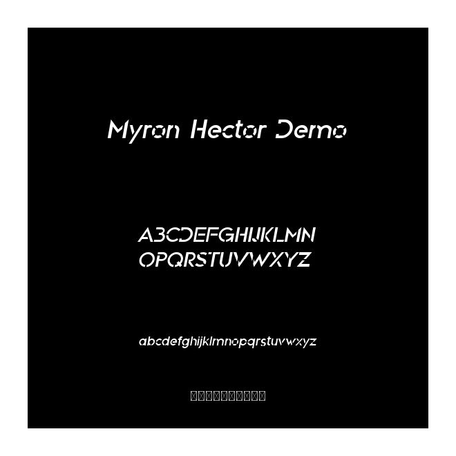Myron Hector Demo