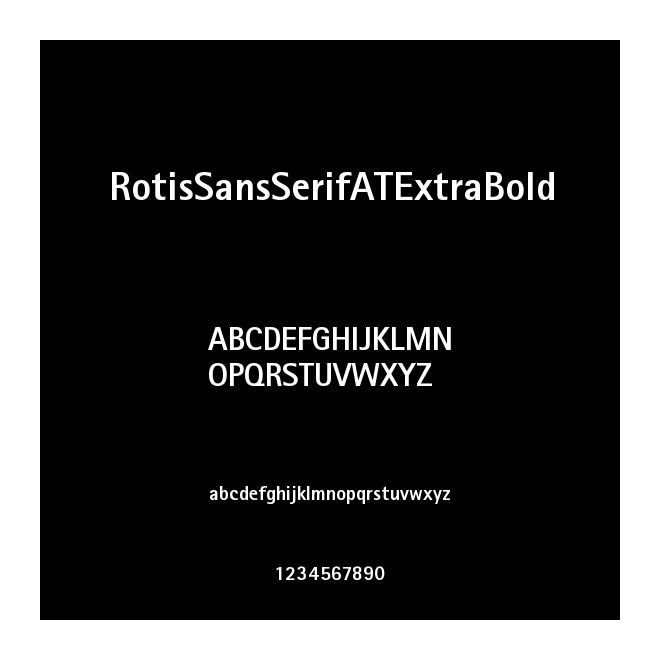 RotisSansSerifATExtraBold