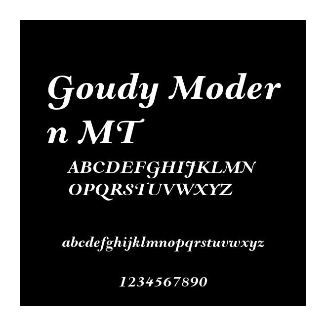 Goudy Modern MT