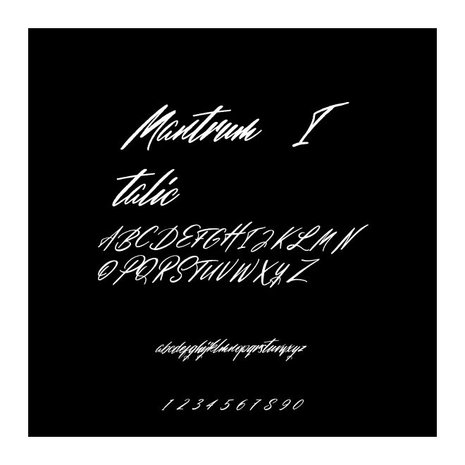 Mantrum Italic