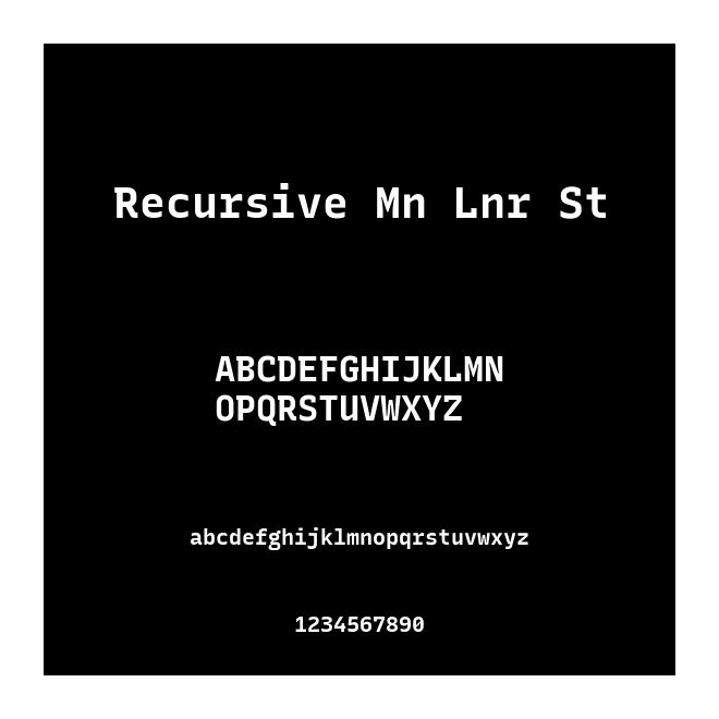 Recursive Mn Lnr St