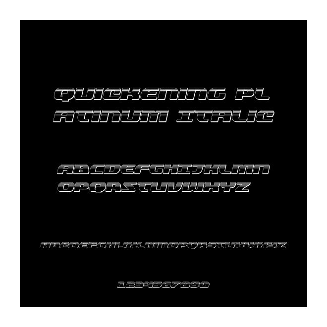 Quickening Platinum Italic
