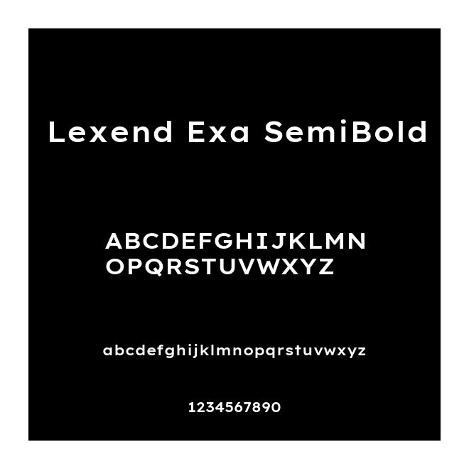 Lexend Exa SemiBold