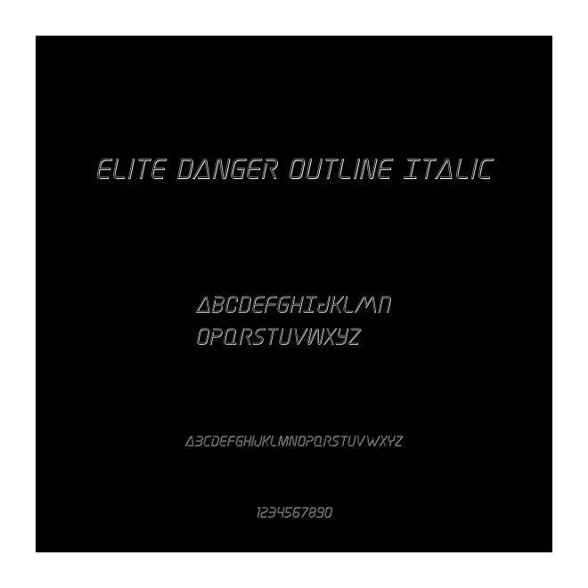 Elite Danger Outline Italic