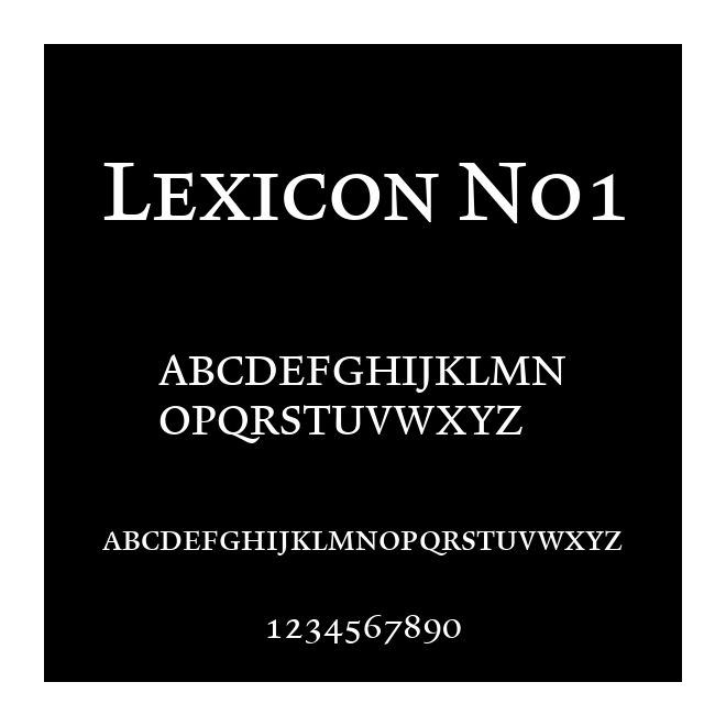 Lexicon No1