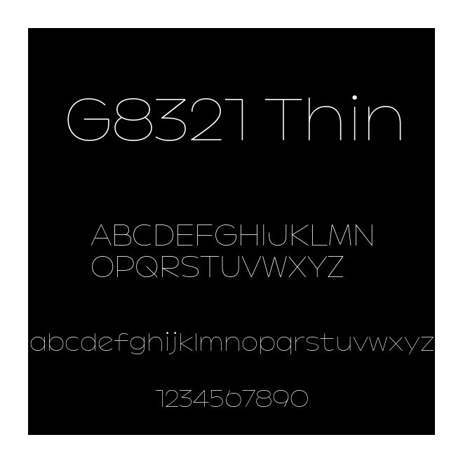 G8321 Thin