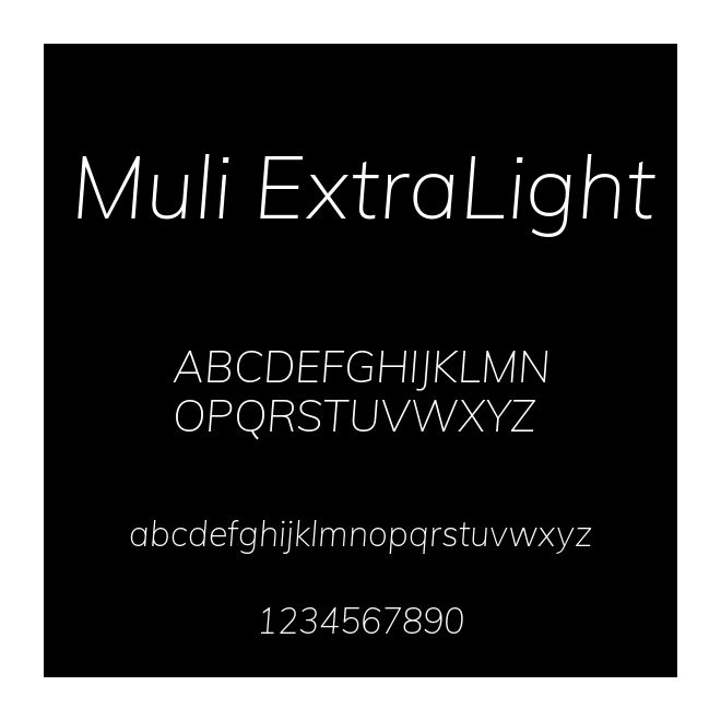 Muli ExtraLight