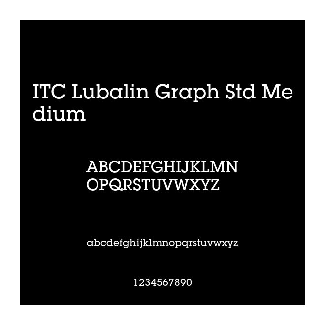 ITC Lubalin Graph Std Medium