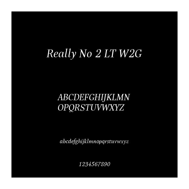Really No 2 LT W2G