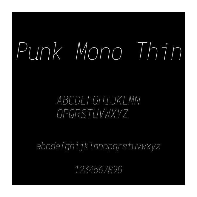 Punk Mono Thin
