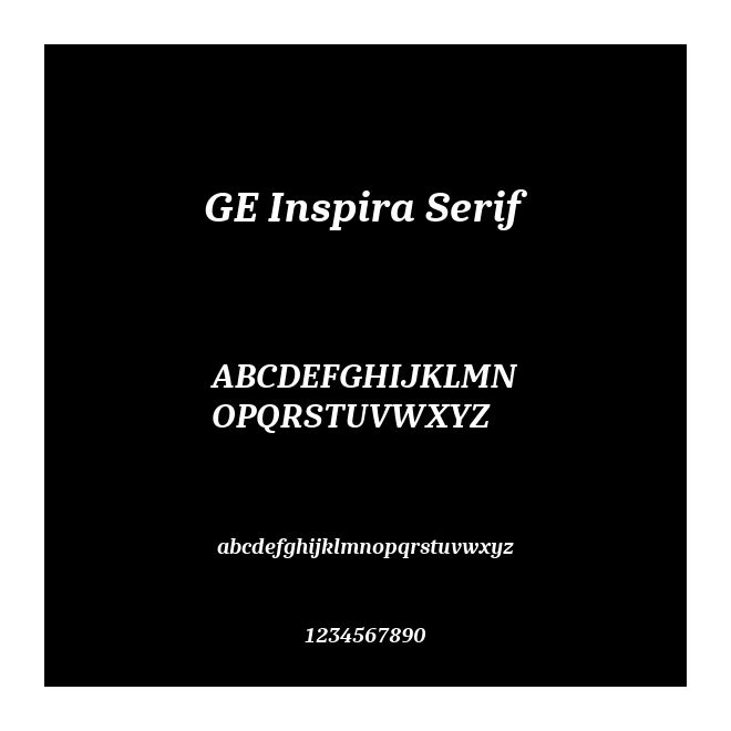 GE Inspira Serif
