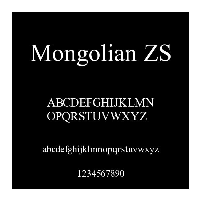 Mongolian ZS
