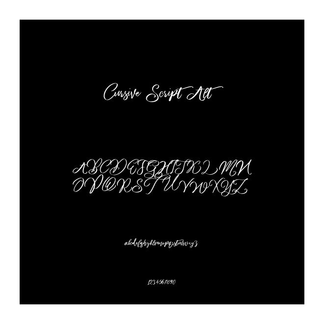 Cursive Script Alt