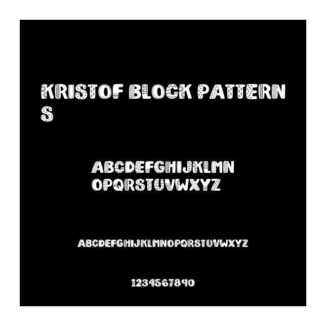 Kristof Block Patterns