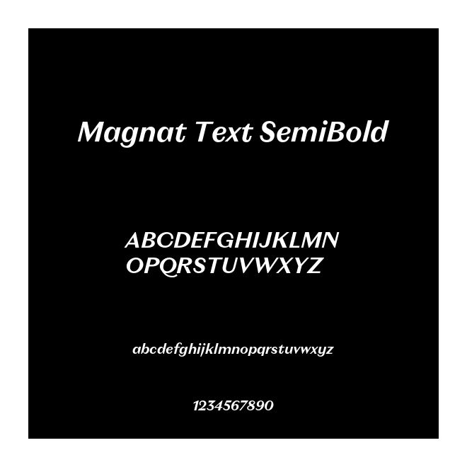 Magnat Text SemiBold